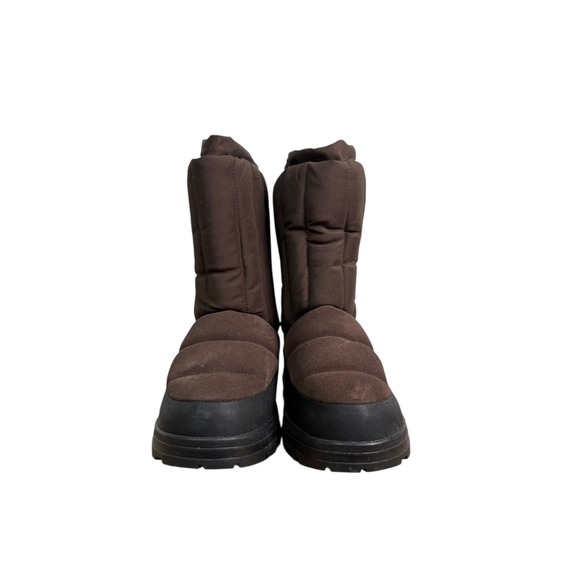 UGG Klamath Short Snow Boots Puffer Winter Warm Cedar Suede Brown Women's Size 7 - Picture 4 of 7